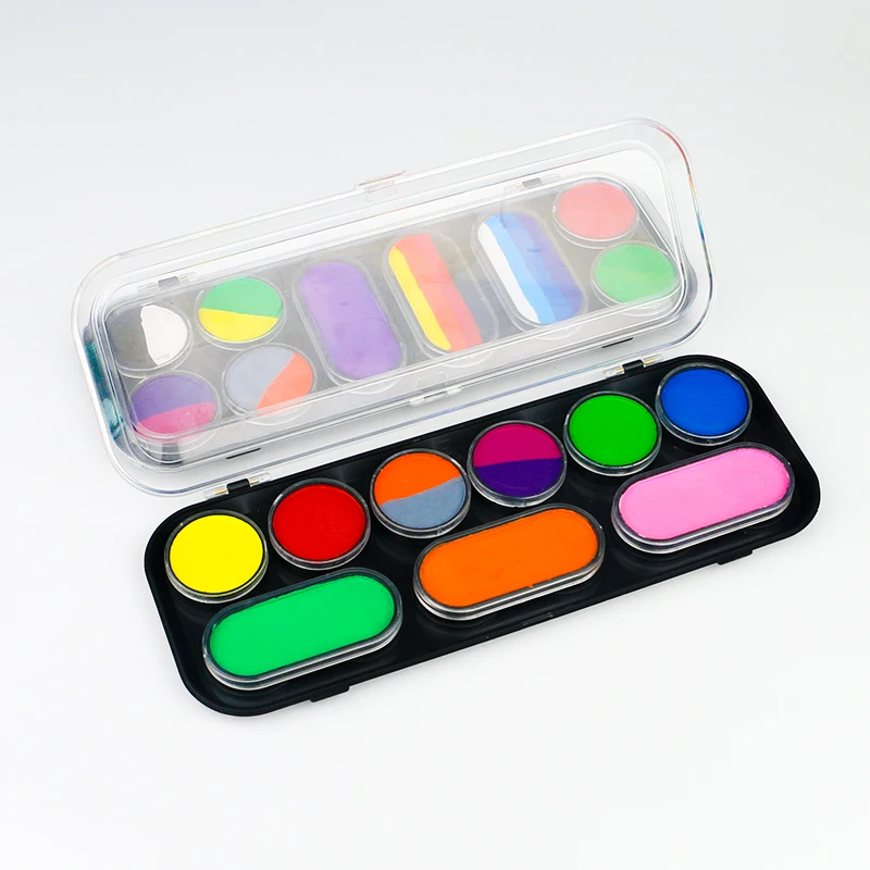 

Halloween Makeup Paint 12 Colors Face Paint Kit Face Paint Cake Pallette, Customized