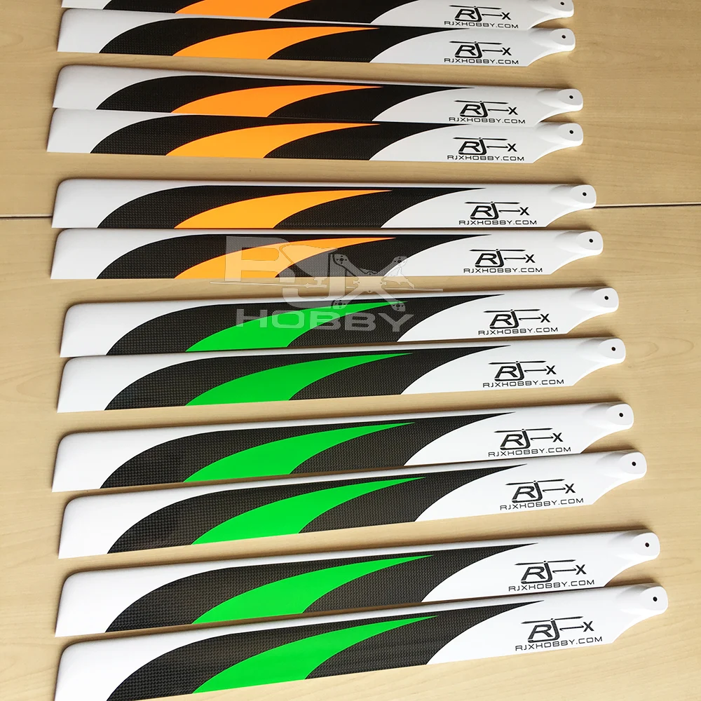 Rjx Professional 550 Mm Carbon Fiber Blades For Professional Rc Heli