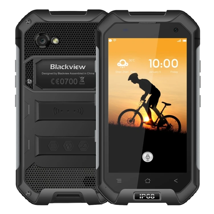 

Fast Shipping Blackview BV6000 Android Rugged Mobile Phone, 3GB+32GB 4.7 inch 4500mAh Android 6 NFC Cellphone Smartphone, Black