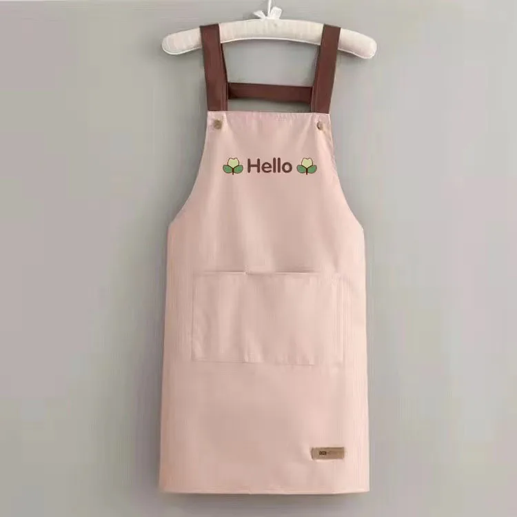 

Wholesale Apron Custom Logo Women Men Milk Tea Shop Kitchen Oil-proof fashionable work clothes Kitchen Apron