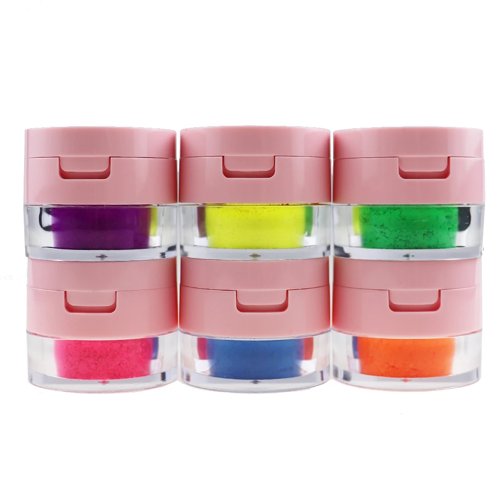 

In Stock 7 Colors Pigments Loose Powder Neon Eyeshadow Your own Brand