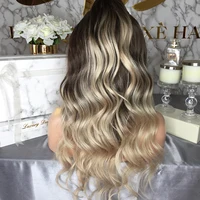 

Wholesale Ombre Lace Front Wig Cuticle Aligned Unprocessed 100 Brazilian Virgin Remy Human Hair Lace Wigs with baby hair