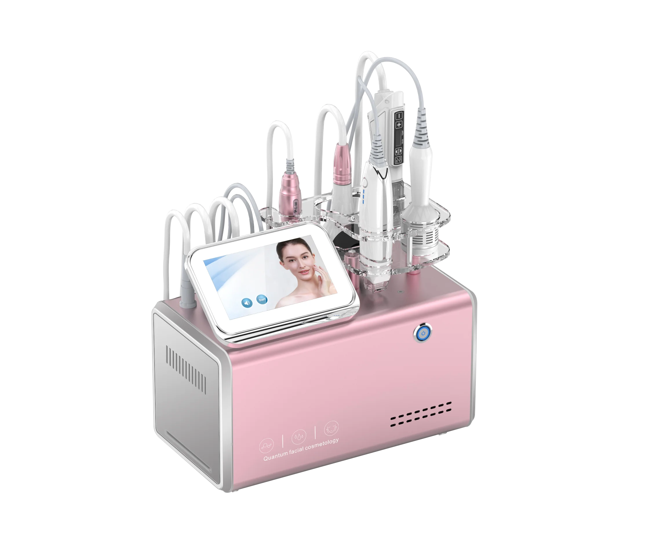 

5 in 1 multifunctional facial care machine!!!RF Radio Frequency Vacuum Cryo EMS Hydration Beauty Equipment