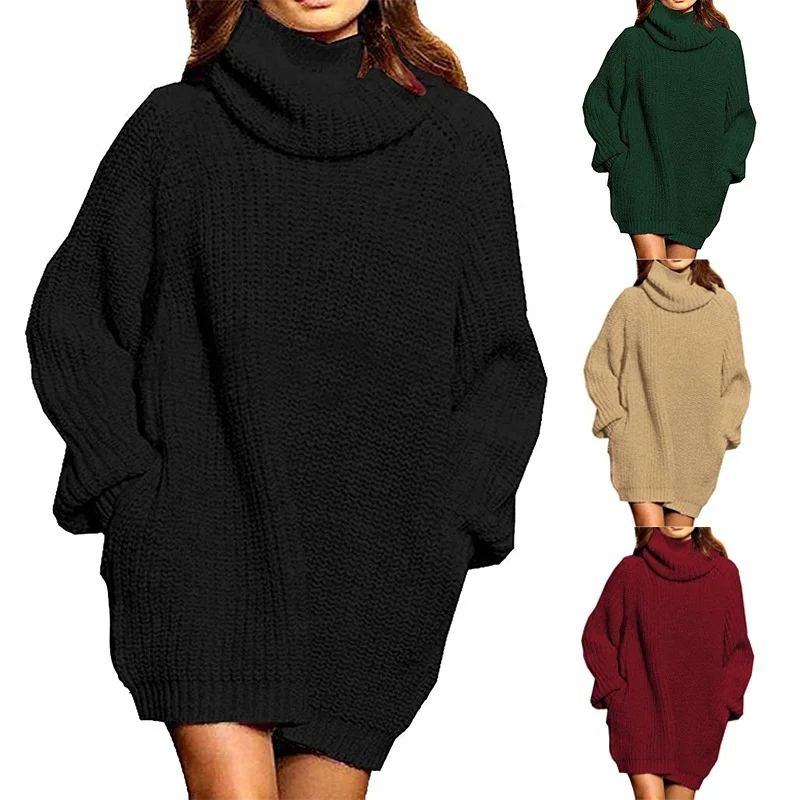 

B63832A 2021latest product hot sale Long sleeved turtleneck lady sweater