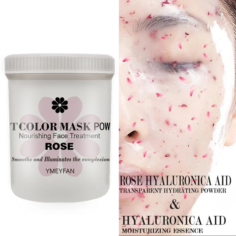 

250g Rose Jelly Mask Natural Rose Petal Crystal Mask Powder Hydrating Soft Film Powder Rose Powdered Peel Off Mask