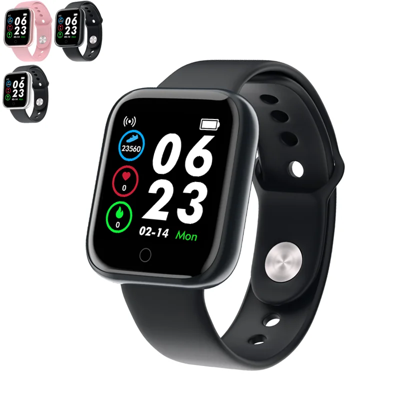 

smart watch kids Y68 D20 sports waterproof watch silica Gel alarm clock reloj blood pressure music fitness watches
