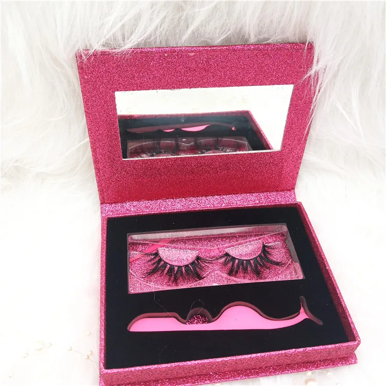 

Wholesale Mink Lahes 25mm Eyelashes Package Box Private Label 3D false Eyelashes vendor