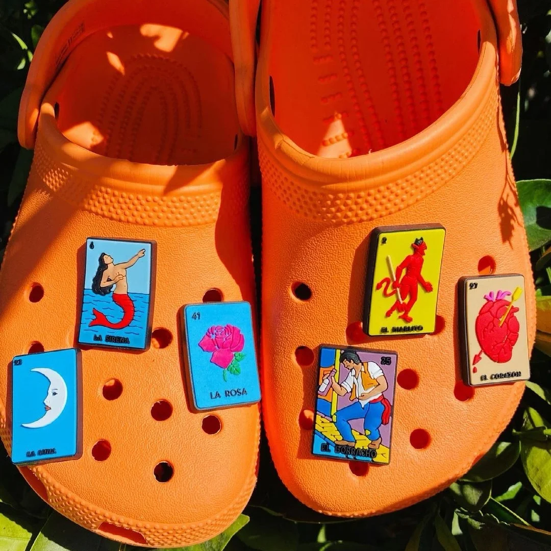 

loteria mexicana croc shoe charms mexican croc shoe accessories fit for adults sandals, As picture