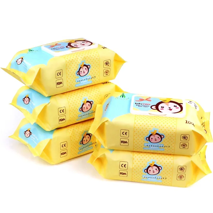 

Hot sale Water natural care OEM baby wipes organic bamboo baby portable custom wet wipe