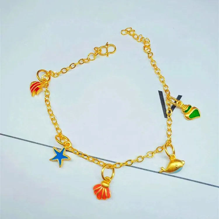 

Gold Marine Life BraceletGold Plated Fruit BraceletGold Plated Gold Ladies Jewelry