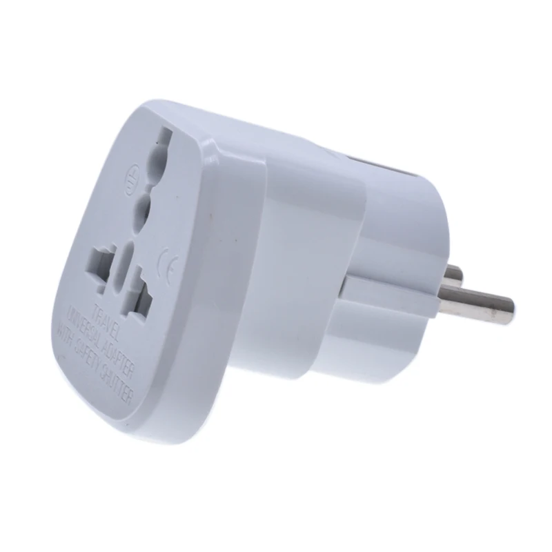 Universal To Schuko Eu European Type E Plug Adapter Germany France ...