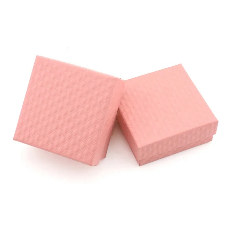 

Wholesale Jewelry Packaging Box High-end Square Gift Box Necklace Ring Earring Jewelry Box, Customized color