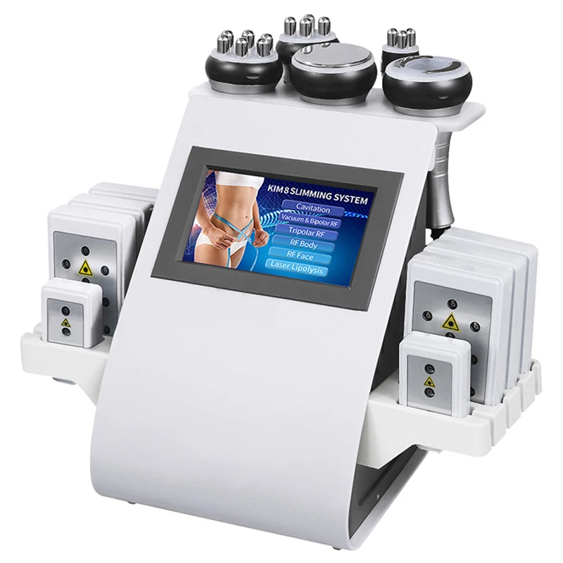 

Beemyi 6 In 1 Ultrasonic 40K Liposuction And Cellulite Cavitation Radio Frequency Vacuum Photon Lipid Laser Slimming Machine, White