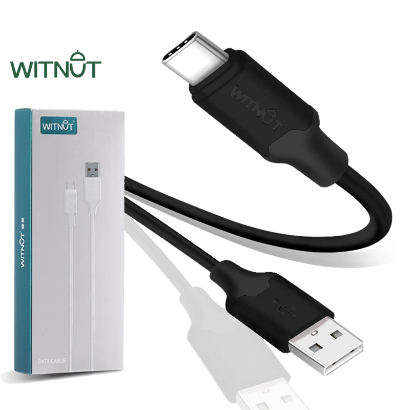 

WITNUT Charging Charge USB Data cable Usb Fast C Type cable Phone Mobile Custom Usb Cable, Black