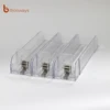 Acrylic Clear Supermarket Shelf Pusher System Divider for cigarette pack and E-Liquid bottles