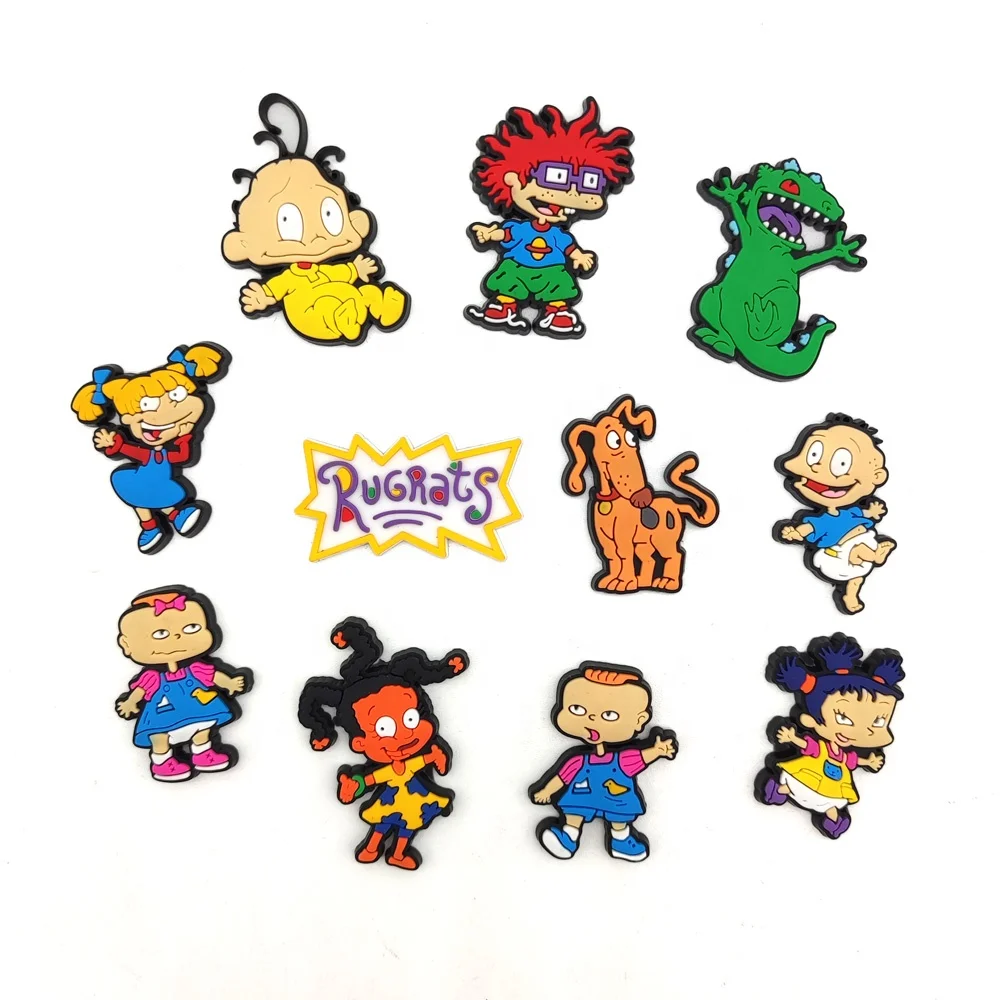 

The wholesale RUGRATS PVC Shoe Accessories Kid Clog Shoe Charms for clog charms kid gift toy, Picture