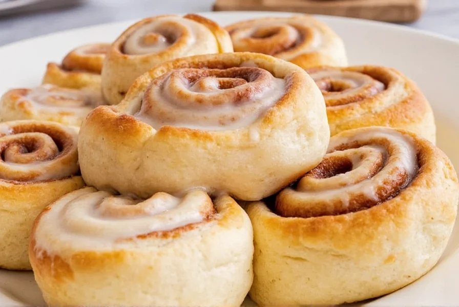 Step-by-step preparation of cinnamon roll dough with heavy cream being poured into mixing bowl