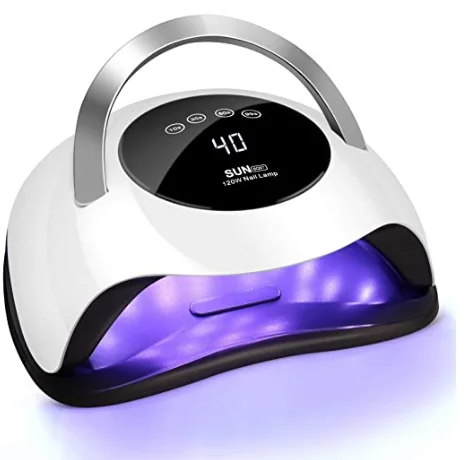 

Fast-dry 120w Uv Poratable Nail Lamp LED Light Nail Dryer For Nail Gel Salon, Pink,purple,sliver