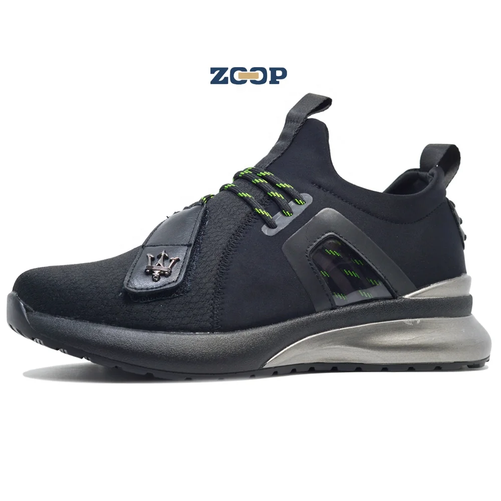 

2021 non-slip rubber sport shoes breathable footwear whole black fashion sneakers for men