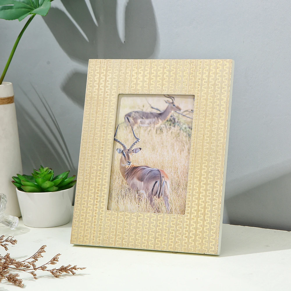 Rustic Distressed Natural MDF Picture Photo Frames 5x7 inch