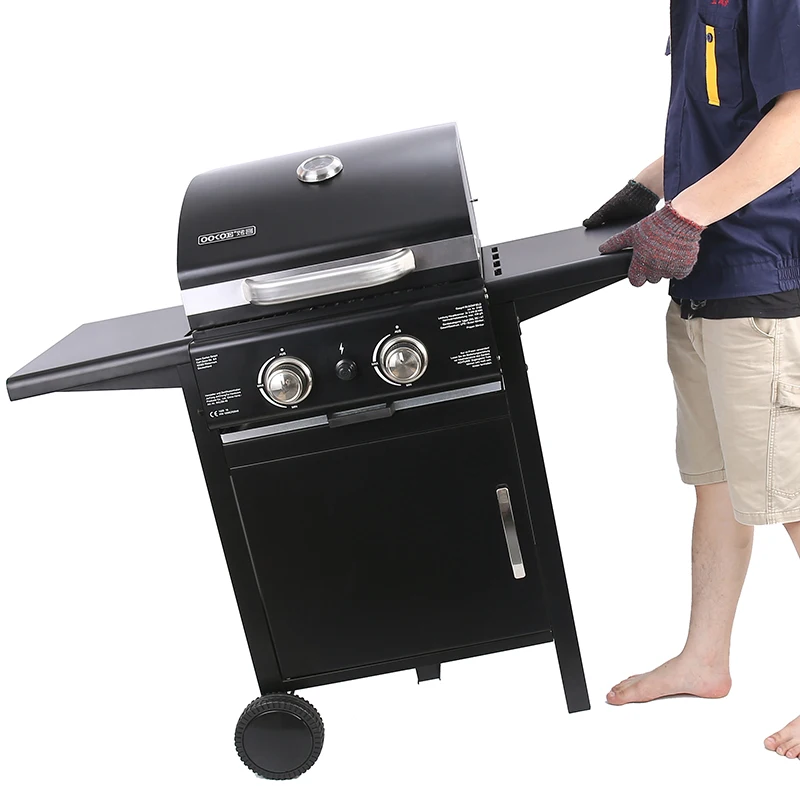 

CE Approve Hot Selling 2 Burners Barbecue Grill Machine BBQ Gas Grill For Outdoor Camping High Quality Gas BBQ Grill