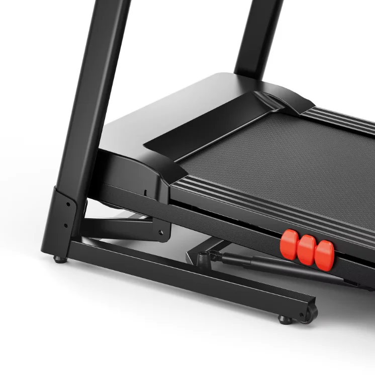 Electric 1.25HP DC Brushless Motor Folding Portable Treadmill Manual Incline 1-14km/h Speed Max 120kg Capacity for APP Control