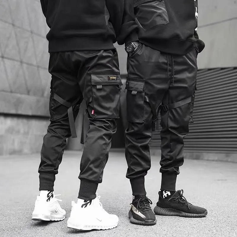 black designer sweatpants