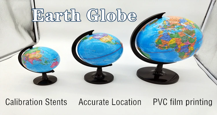 Plastic Globe Rotating Accurate World Map Earth Geographical Desktop Home Decor 
