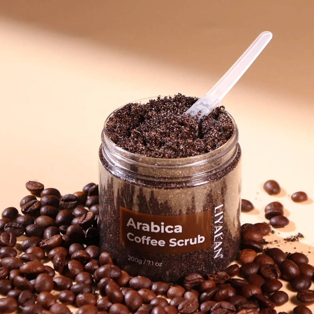 

Private Label Anti Cellulite Skin Whitening Exfoliating Bodyscrub Organic Arabica Coffee Body Scrub