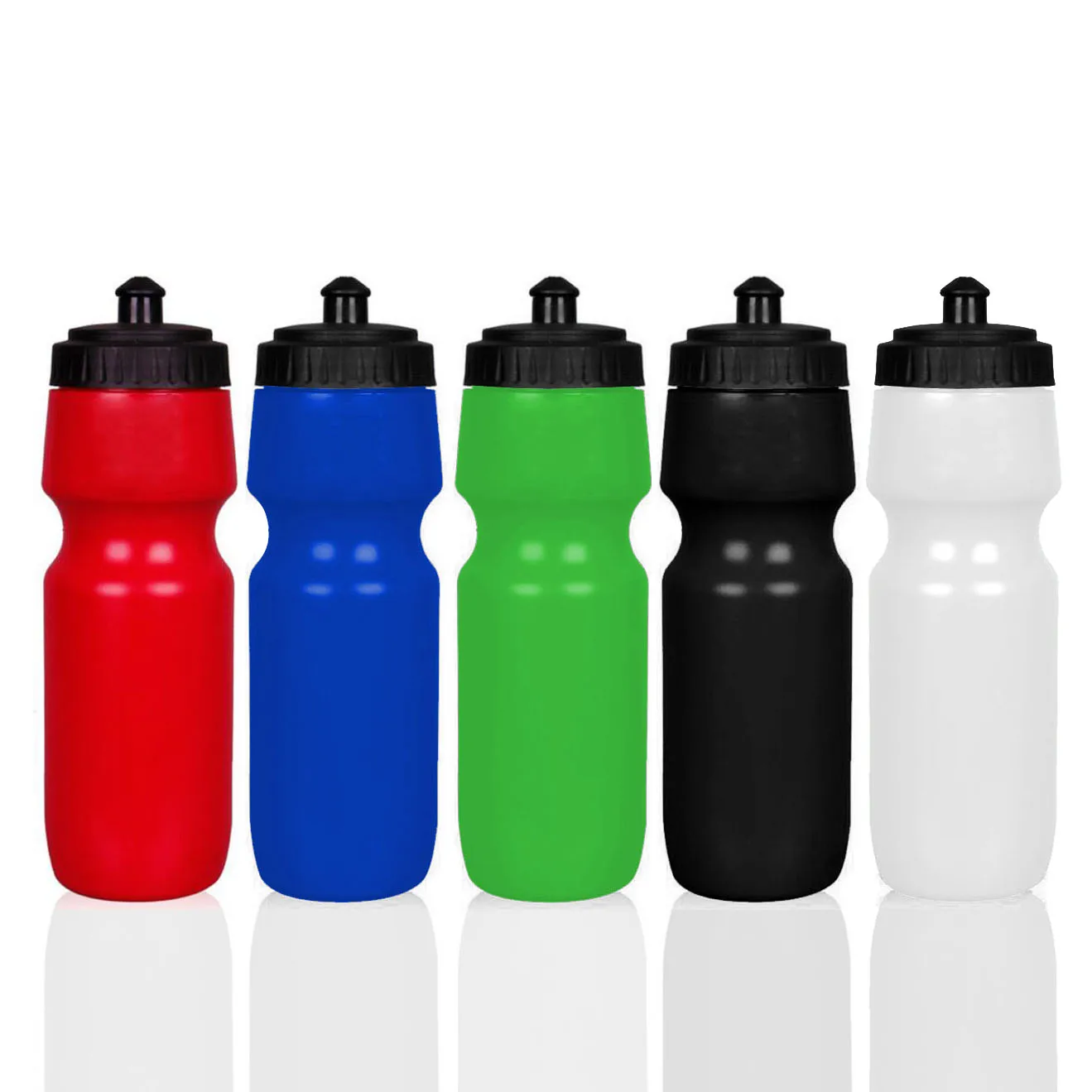

750ML Bicycle Outdoor Sports Pressing Type PE Subzero Water Bottle, Red,black,white,gray,pink,green,yellow and other customize