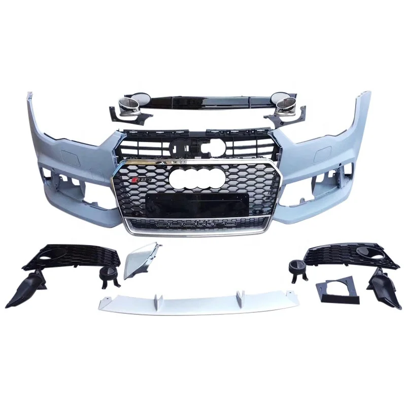 

A7 or S7 4G Car front bumper facelift Audi RS7 Car bumper with grill for Audi A7 S7 Car bodykit 2015 2016 2017 2018