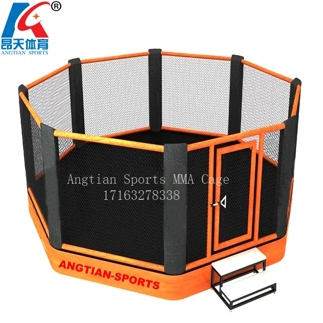 

Angtian-sports Good quality factory directly used gym equipment floor mma cage, Customerized