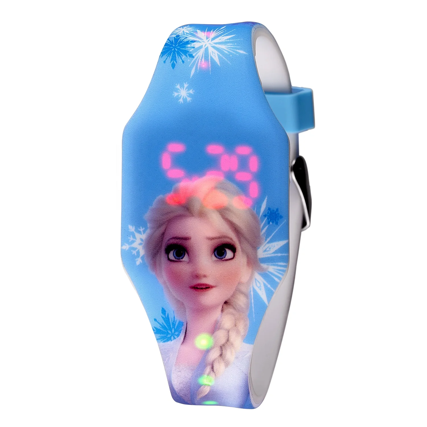 

Disney Audit Factory Frozen II Elsa Printing Luminous Band Digital Watch LED