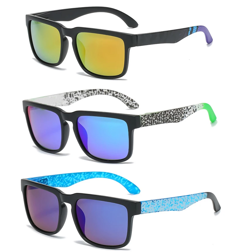 

OEM custom logo 22colors available eyeglasses Spain square frame black men sun glasses outdoor sport driving fishing sunglasses