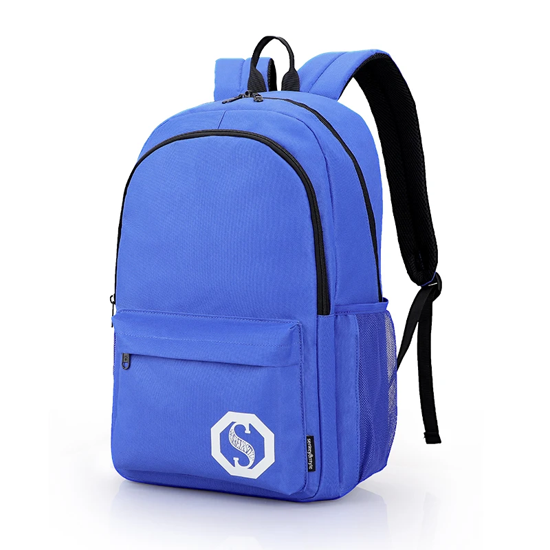 

black blue red backpack custom logo bag pack casual outdoor school backpack for student teenager teens