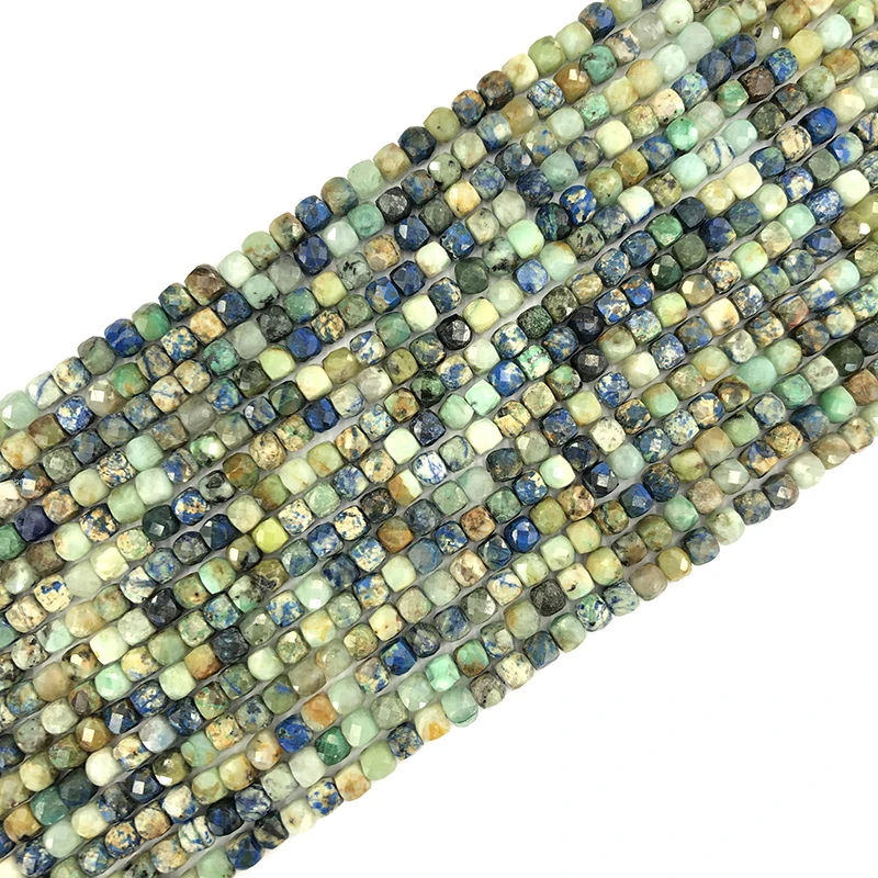 

Cube Azurite Stone Loose Gemstone Beads Bracelet