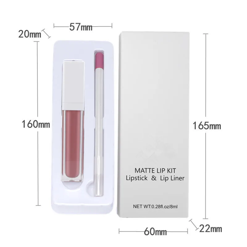 

Professional plumper waterproof brand matte wholsale lip glosses lip liner
