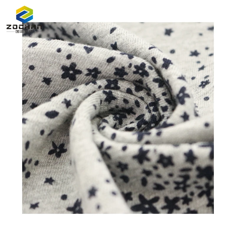 

Super value 210gsm 100% cotton slub printed jersey Abrasion-Resistant knitted fabric for dress