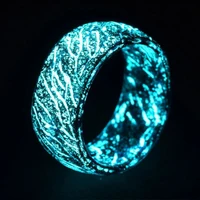 

Fashionable Colorful Luminous Resin Ring Thermochromic Glowing In The Dark Rings For Women Men Jewelry