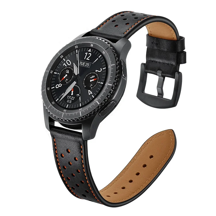 

Amazon Hot Sale 22mm Handmade Genuine Leather Watch Band Strap Replacement For Samsung Galaxy Watch 46mm Gear S3, Multi colors/as the picture shows