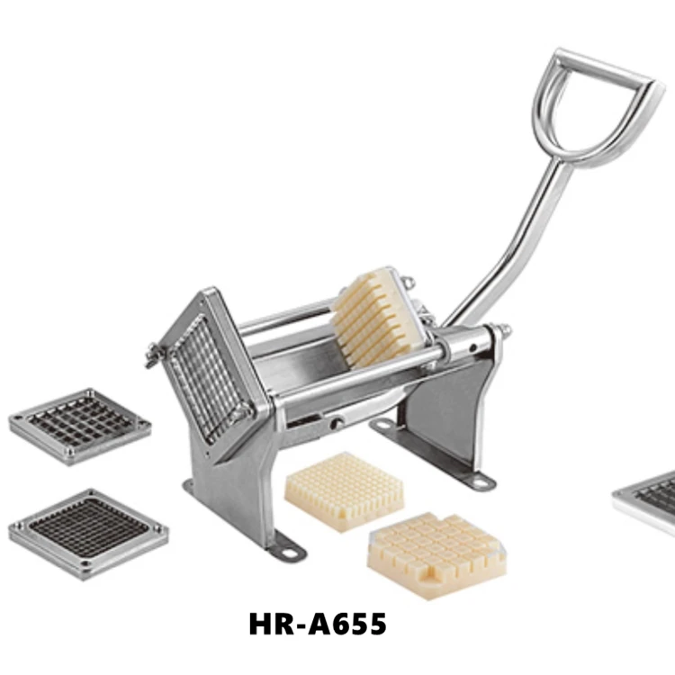 

Horus Manual French Fries Cutter French Fry Potato Chips Making Machine, Silver