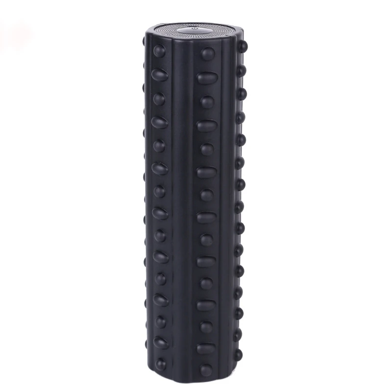 

2021 Hot Sale Fitness Exercise High Density Electric Yoga Roller Muscle Massager 2 in 1 EVA/PU 4 Speed Vibrating Foam Roller, Black