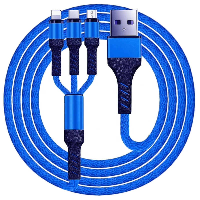 

Wholesale Cell Mobile Phone Charging 3 in 1 Multi Charging Cable