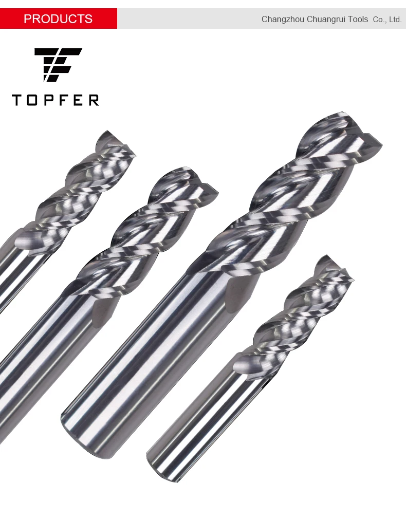 3 Flute Germany Solid Carbide Sheet Metal Pcb Cutting Tools Lathe Tools