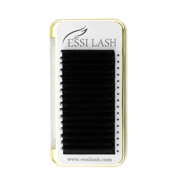 

factory manufacturer handmade fan dark velvet russian eyelashes your logo eyelash extension private label silk lash extensions