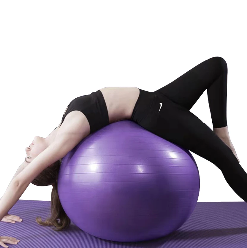 

Black Mini Yoga Ball Natural PVC Stability Pilates Fitness Anti Burst Gym Inflatable Yoga Ball With Pump, Green, blue, orange or customize