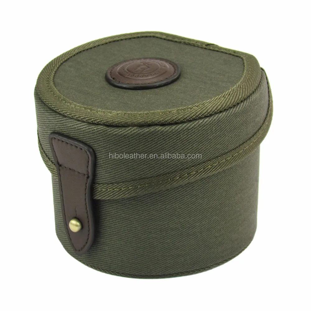 

fishing box tackle case High quality reel loaded fly fishing canvas reel case, Yellow