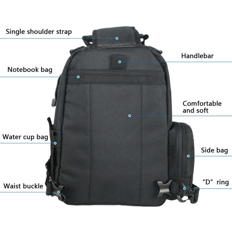

Mochila Militar Tactical backpack with good quality School daily backpack with heavy duty handle bag
