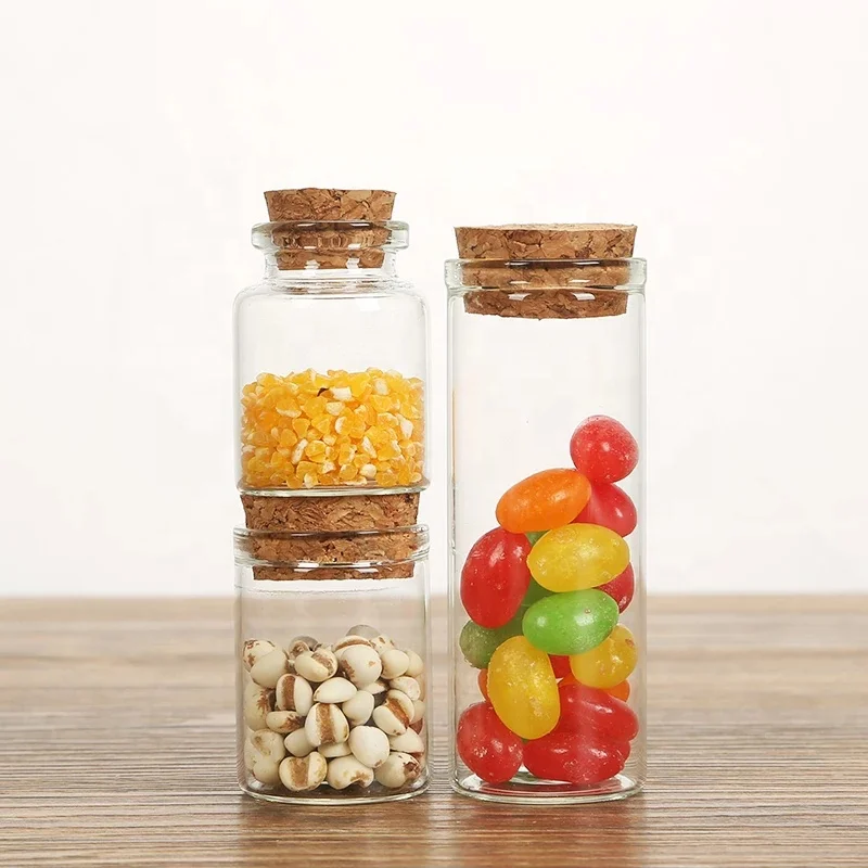 
Mini glass wishing bottle 10ml 15ml 20ml 30ml 40ml Glass Bottle Cork 