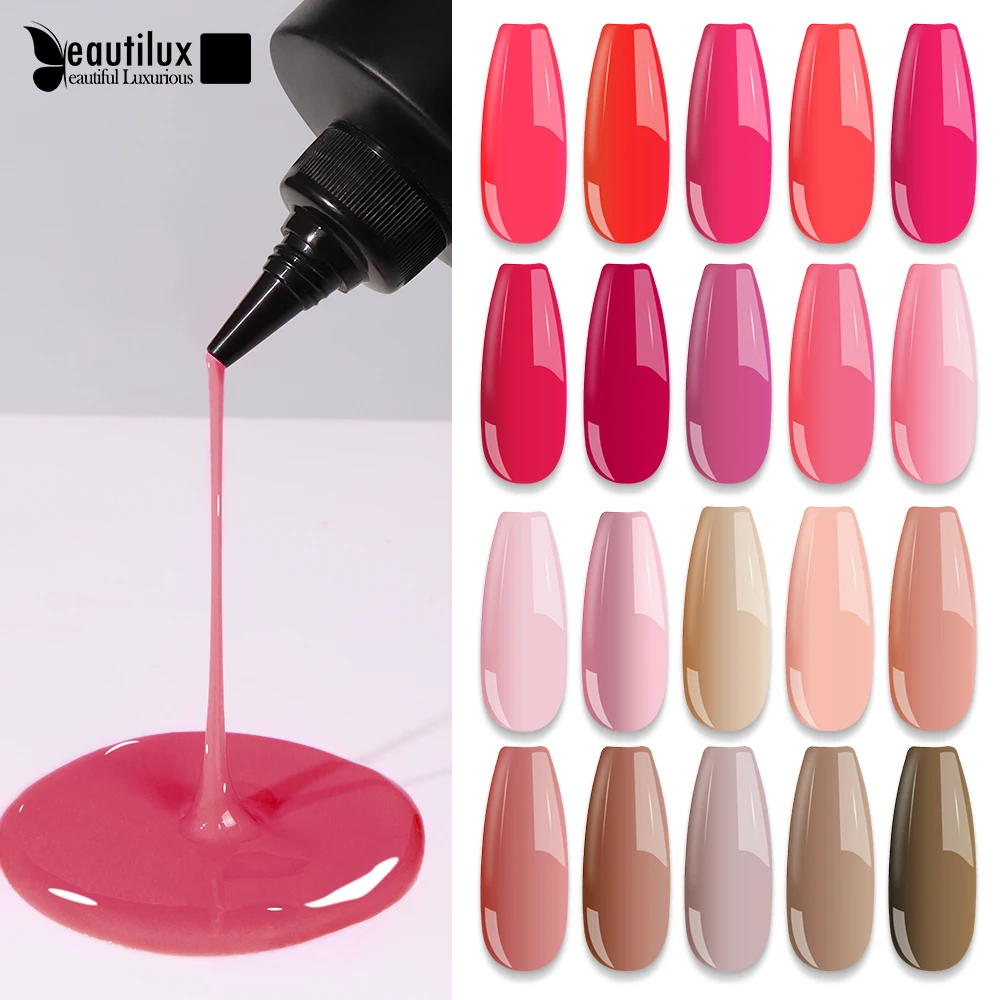 

Beautilux Wholesale Nail Polish 1 Kg Solid Color Semi Permanent Varnish Gel Polish LED UV Gel Nail Art Products